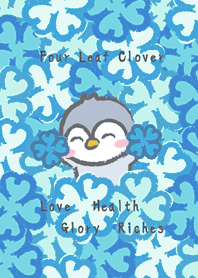 Penguin Clover Garden!(Sunny blue)