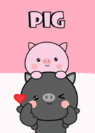 I Love Cute Pig & Black Pig (jp)