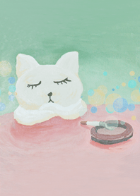 居心地の良い猫（おはようございます）