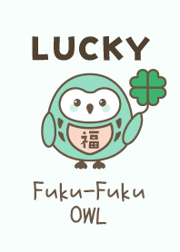 Lucky OWL with Clover - Mint color