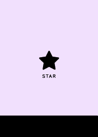 Simple Lucky Star/Pale Pink Purple&Black