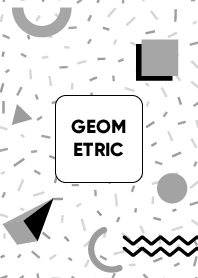 Polka Geometric Rounded Square White