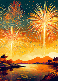 Beautiful Fireworks Theme#869