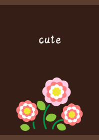 スイートな花 茶色