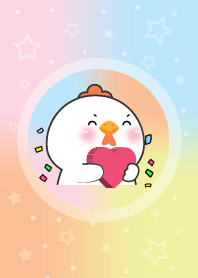 Simple White Chicken & Pastel Theme