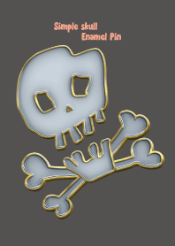 Simple skull Enamel Pin 44