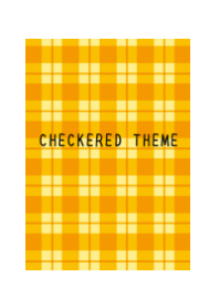 ORANGE CHECKERED THEME-WHITE