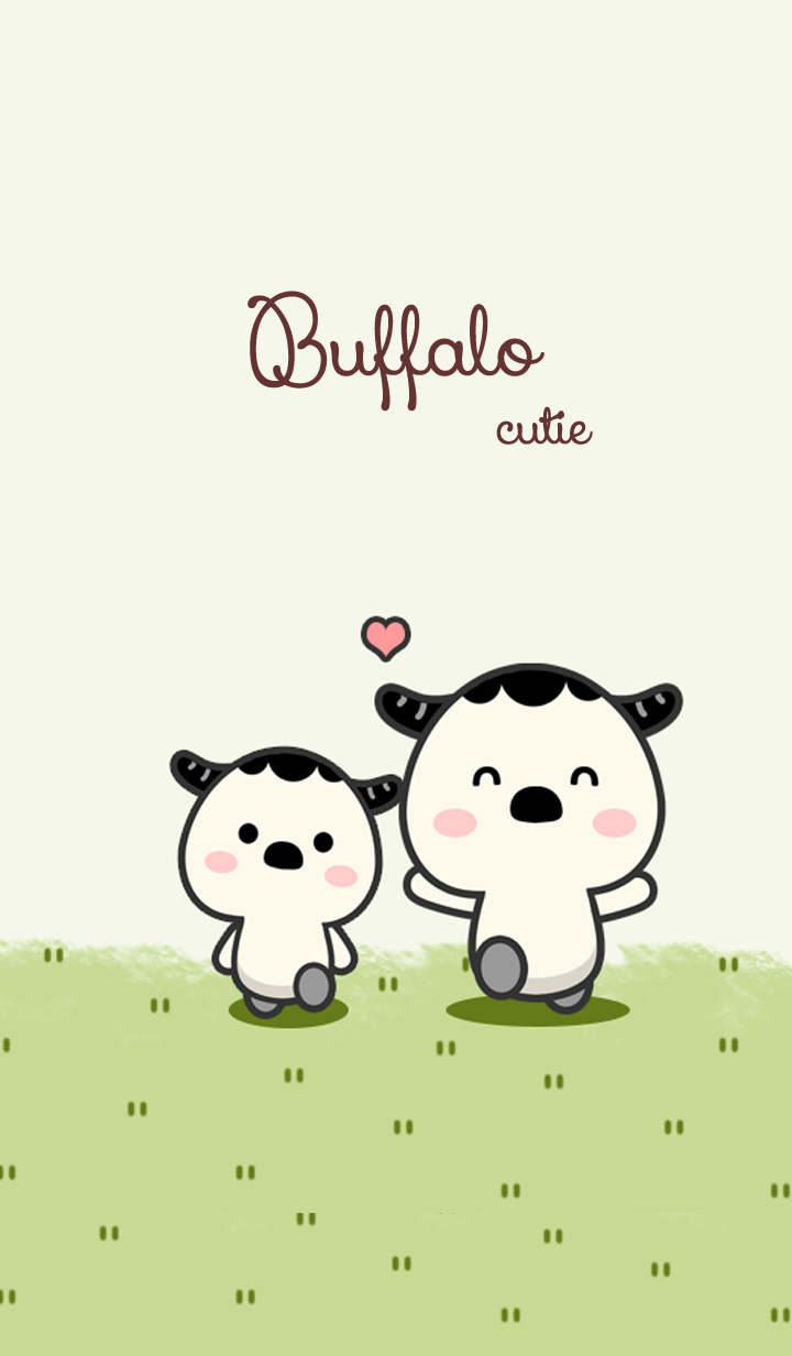 Buffalo cutie on green