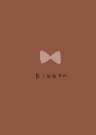 Brown and beige ribbon.