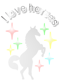 Cute horse Theme 03 horse riding horse