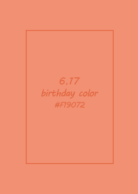 birthday color - June 17