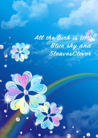 All the luck is UP Bluesky 5leavesClover