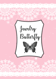 Jewelry Butterfly_light pink♡白レース