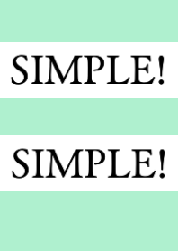 SIMPLE!SIMPLE!-MINT GREEN-BEIGEj