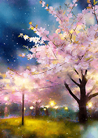美しい夜桜の着せかえ#505
