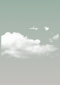 ベージュとカーキ : Today's sky