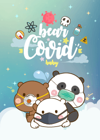 หมีเด็กน้อย โควิด-19 สีบลูสเปซ