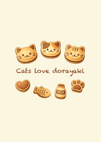 Cats love dorayaki