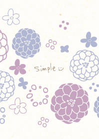 Two-color ball-like flowers23 from Japan