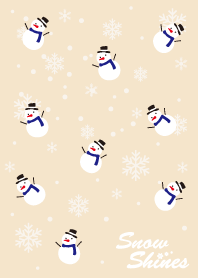 雪は輝く-ベージュ-