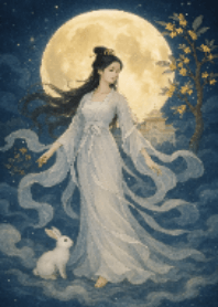 Chang'e flies to the moon