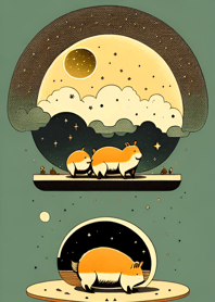 Ukiyo-e - Capybara 87deA4