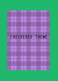 DUSTY PURPLE CHECKERED THEMEj-GREEN-WH
