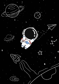 นักบินอวกาศตัวน้อยในอวกาศ