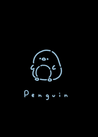 Penguin | black aqua.