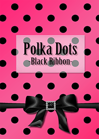 Polka dot ~Black ribbon~