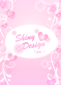 Shiny Design Type-J Pink Heart