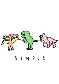Dinosaurs & cute. simple.