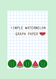 WATERMELON GRAPH PAPERj-LIGHT MINT GREEN