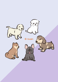 Cute Dogs (purple) jp