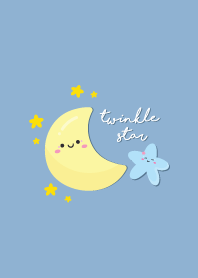twinkle star airy blue color