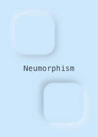 Neumorphism simple blue