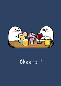 게으른 물개˙와인을 마시다!(자정 블루)