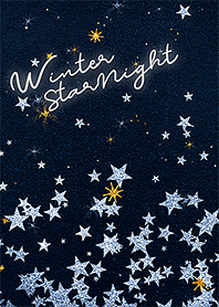 Winter Star Night [Blue silver]
