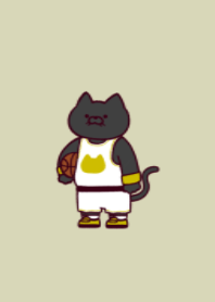 Basketball black cat.(dusty colors03.)