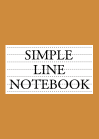 SIMPLE LINE NOTEBOOK-BROWN-ORANGE