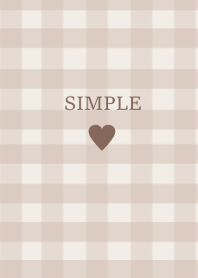 SIMPLE HEART_check mocha