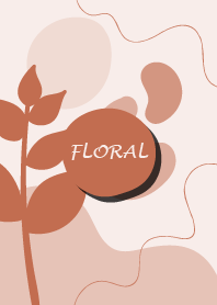 Abstract Floral Fuzzy Wuzzy Brown