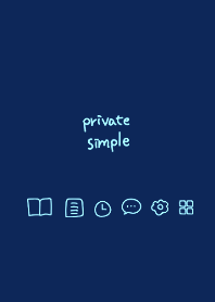 Private simple -midnight blue-