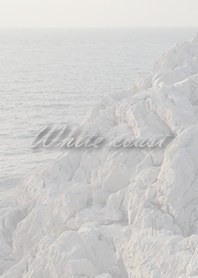This coastline is white and simple.