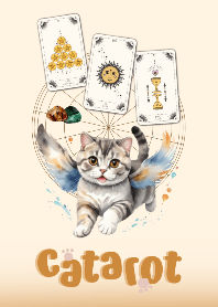 LUCKY CAT x TAROT CARD x STONES (BROWN)