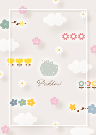 brown gaping clouds and flowers03_2