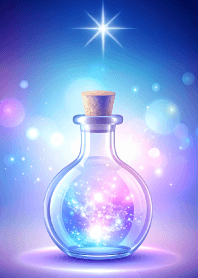 Sparkling magic bottle!