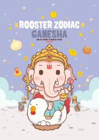 Ganesha & Rooster Zodiac : Fortune