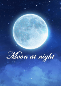 Moon at night from Japan