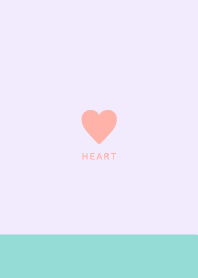 Simple Heart / Blue Ivory & Purple